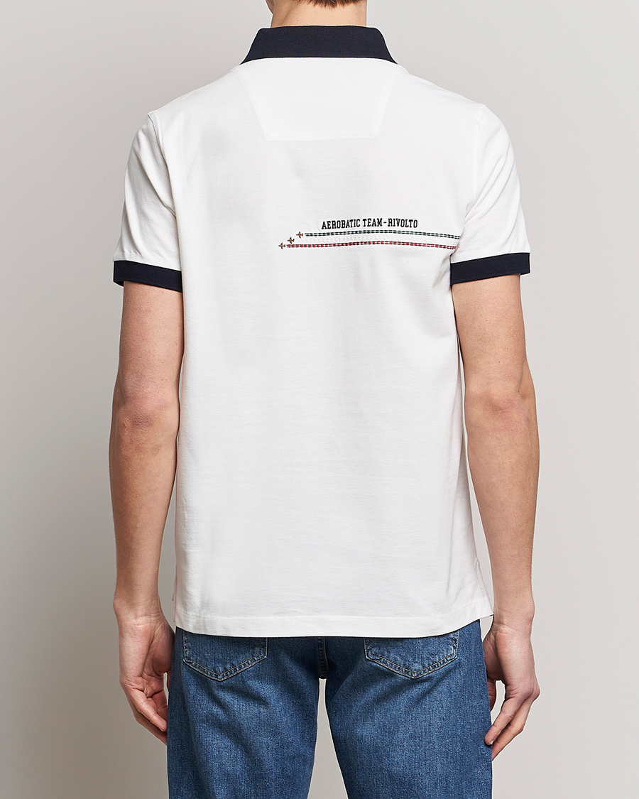 Mies | Pikeet | Aeronautica Militare | Contrast Collar Polo Off White