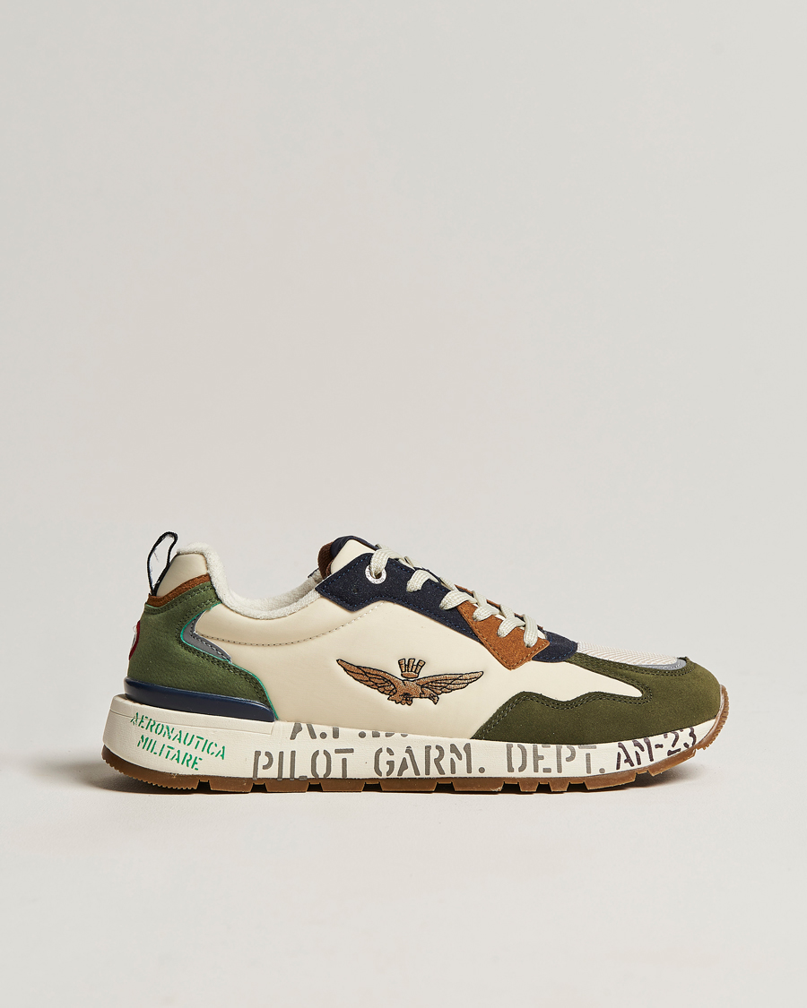 Mies | Aeronautica Militare Running Sneakers Light Green | Aeronautica Militare | Running Sneakers Light Green