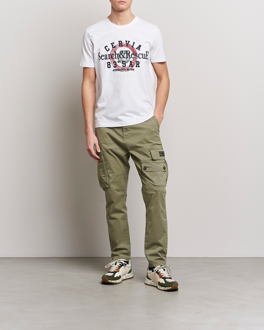 Mies | T-paidat | Aeronautica Militare | Cotton T-Shirt Off White