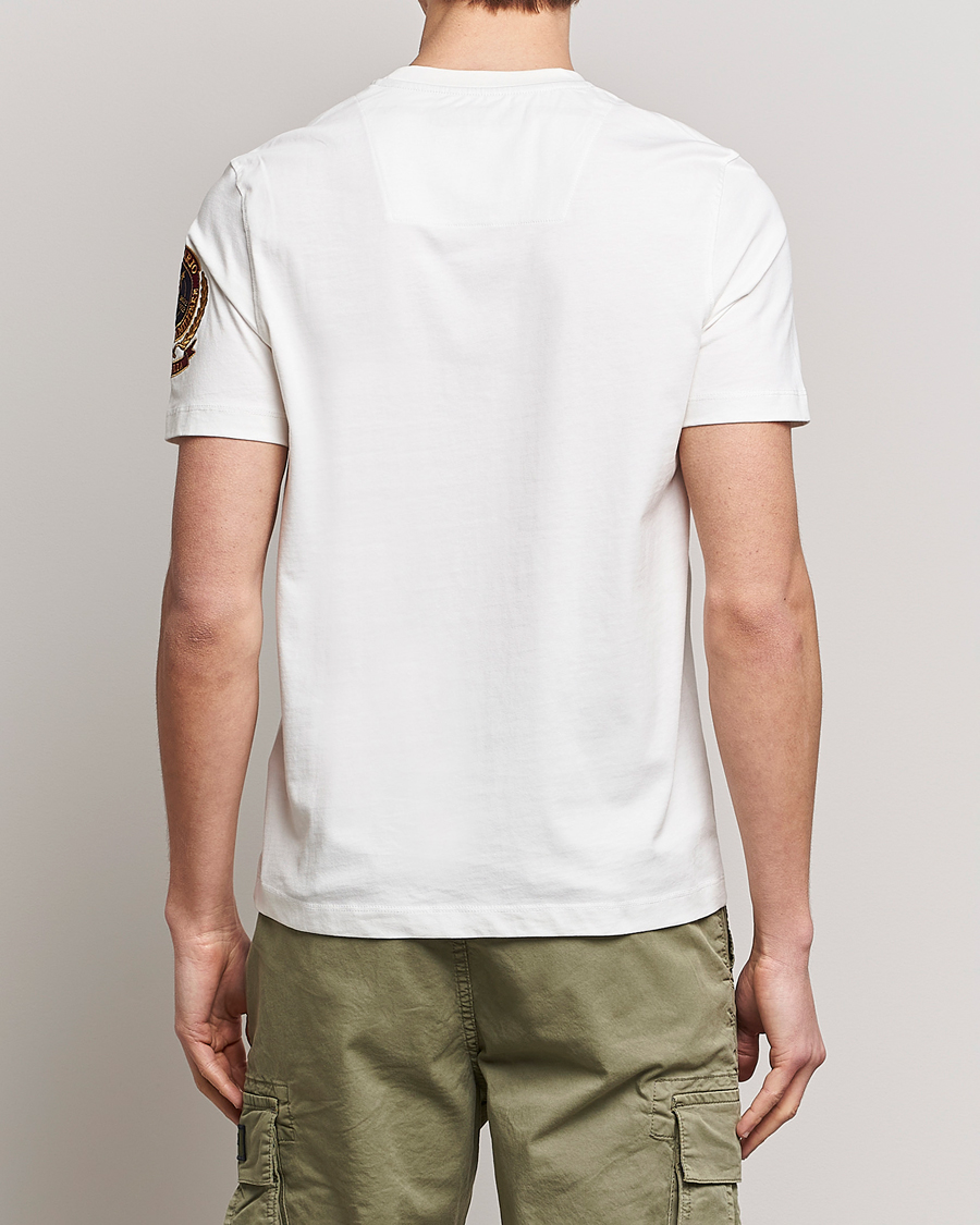 Mies | T-paidat | Aeronautica Militare | Tape Cotton T-Shirt White Cream