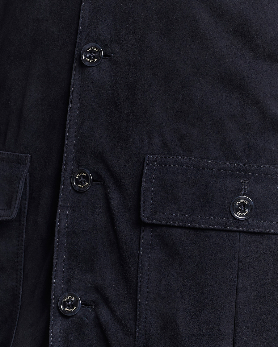 Mies | Takit | Valstar | Valstarino Suede Jacket Navy