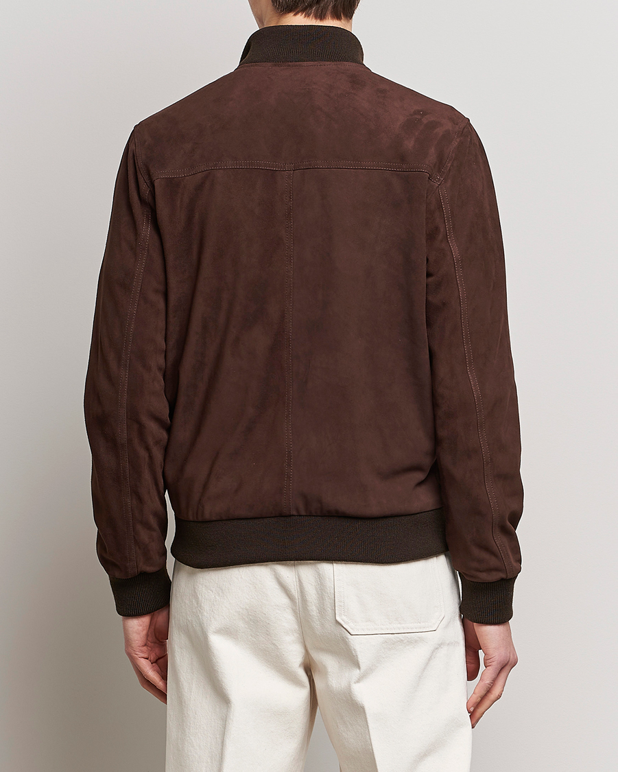 Mies | Takit | Valstar | Valstarino Suede Jacket Dark Brown