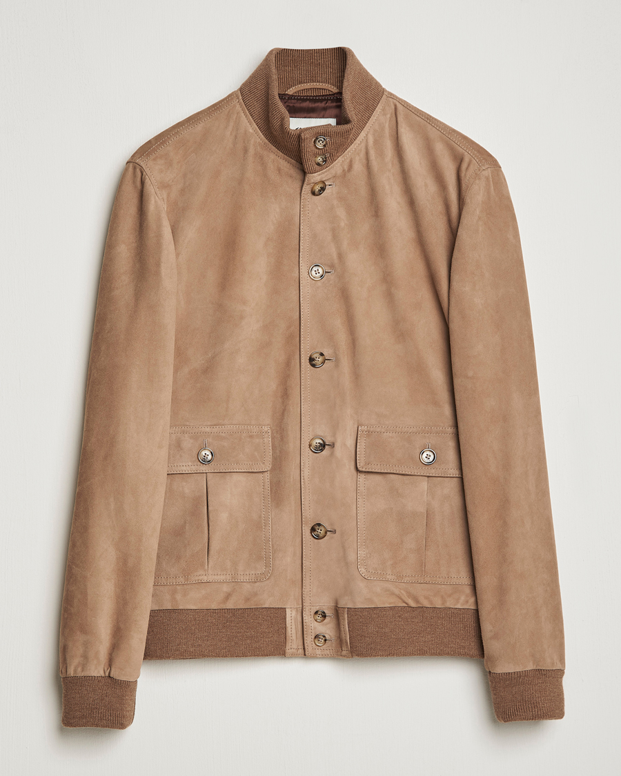 Mies | Takit | Valstar | Valstarino Suede Jacket Light Beige