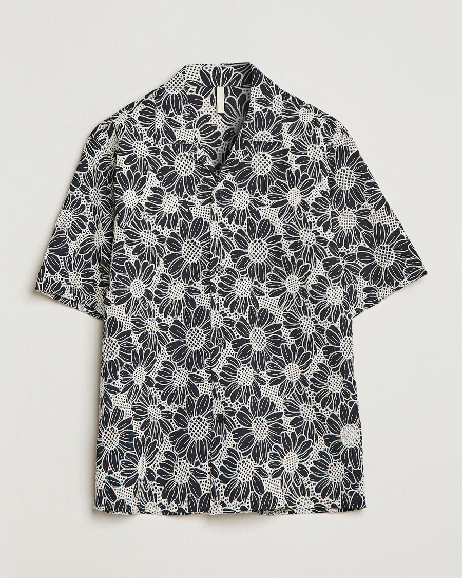 Mies | Kauluspaidat | Sunflower | Cayo Floral Short Sleeve Shirt Black