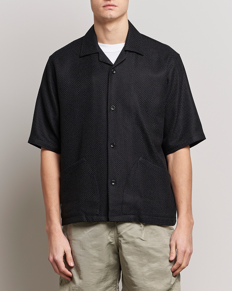Mies | Kauluspaidat | Sunflower | Coco Short Sleeve Cabana Shirt Black