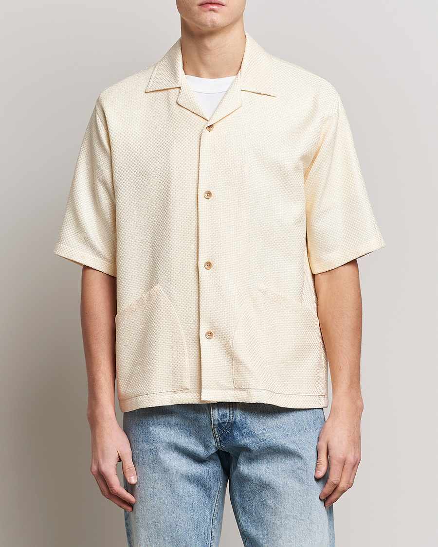 Mies | Lyhythihaiset kauluspaidat | Sunflower | Coco Short Sleeve Cabana Shirt Off White
