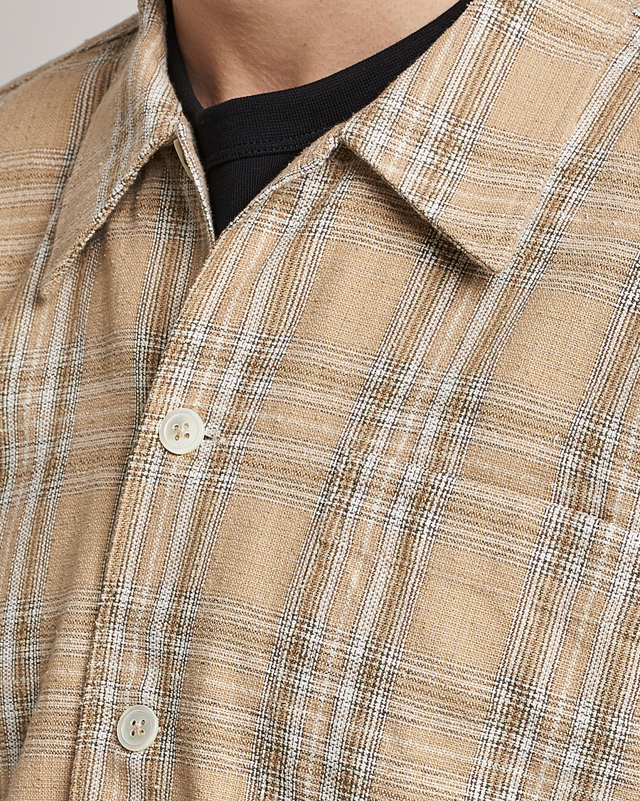 Mies | Kauluspaidat | Sunflower | Spacey Long Sleeve Shirt Khaki Check