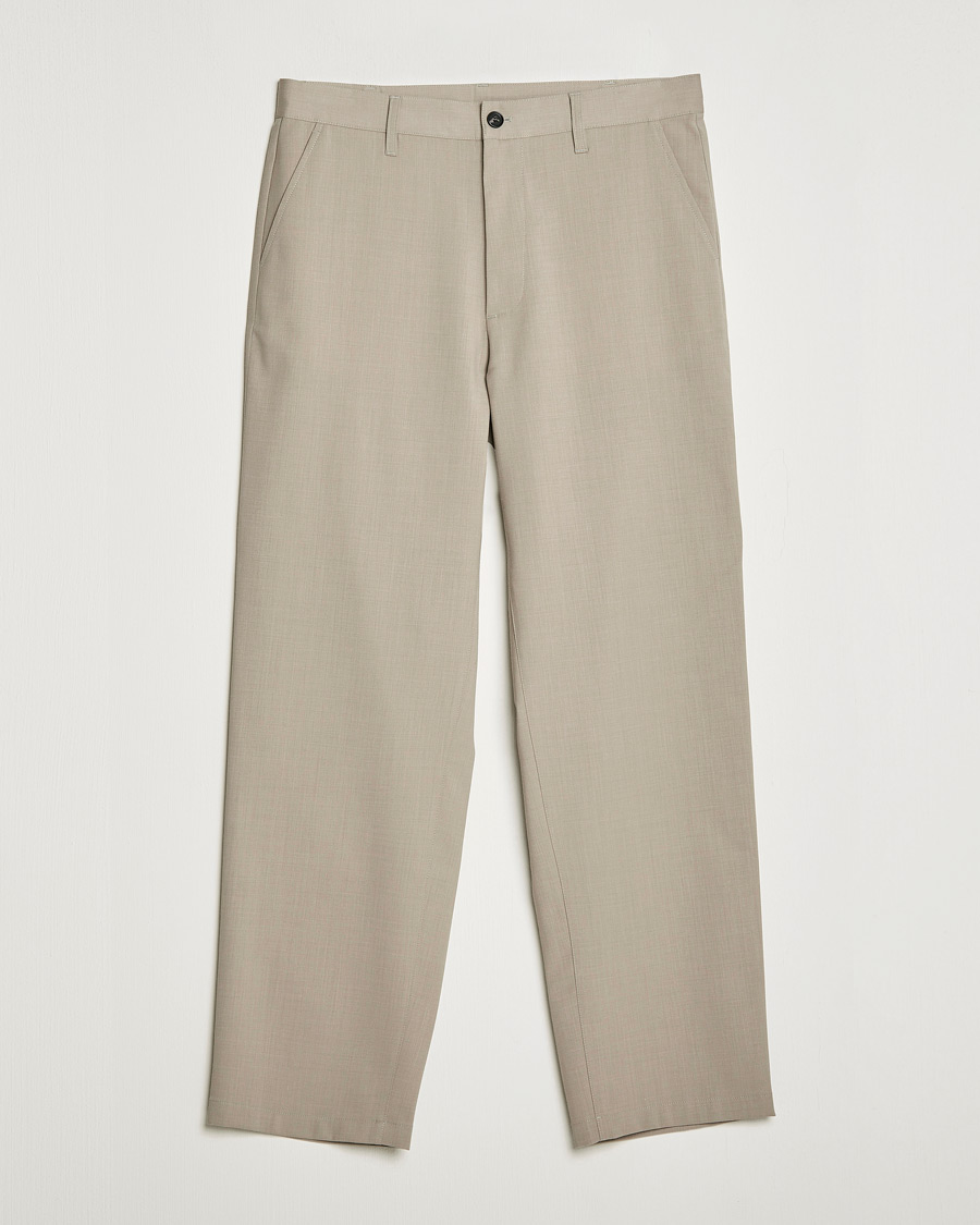 Mies | Housut | Sunflower | Soft Wool Trousers Khaki
