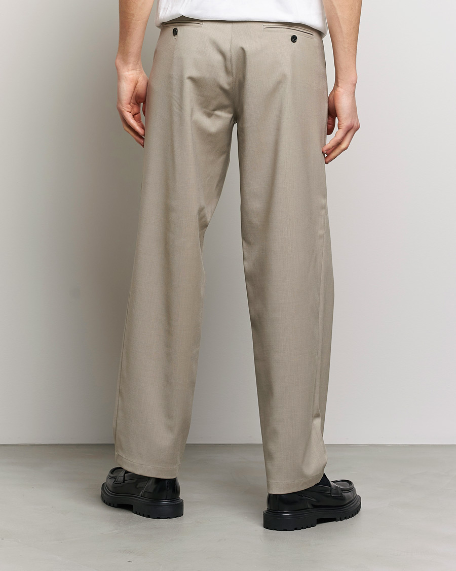 Mies | Housut | Sunflower | Soft Wool Trousers Khaki