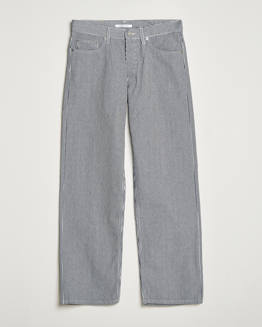 Mies | Housut | Sunflower | Loose 5-Pocket Pants Hickory Stripe