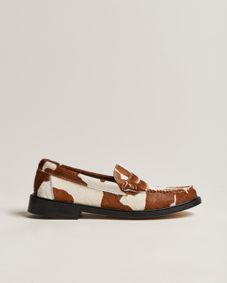 Mies | VINNY's Yardee Moccasin Loafer Spotted Pony Hair | VINNY's | Yardee Moccasin Loafer Spotted Pony Hair