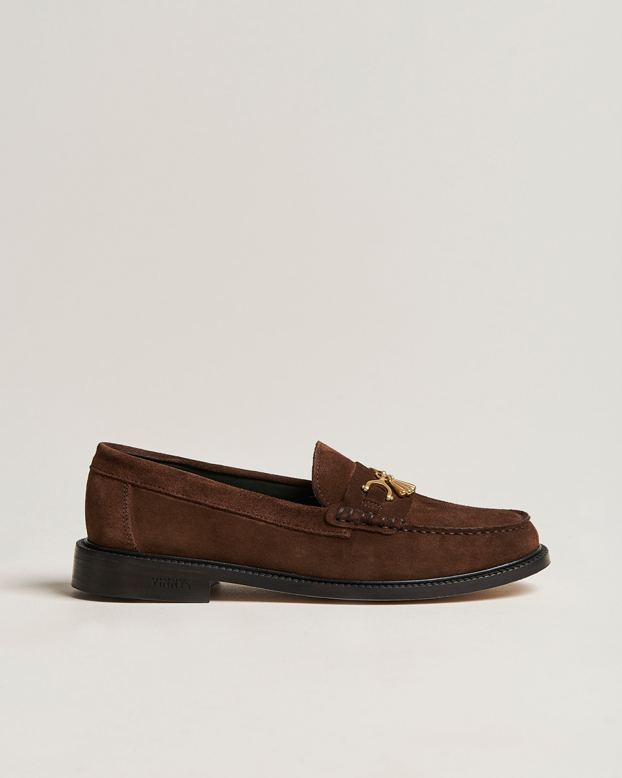 Mies | VINNY's Luxe Moccasin Loafer Dark Brown Suede | VINNY's | Luxe Moccasin Loafer Dark Brown Suede
