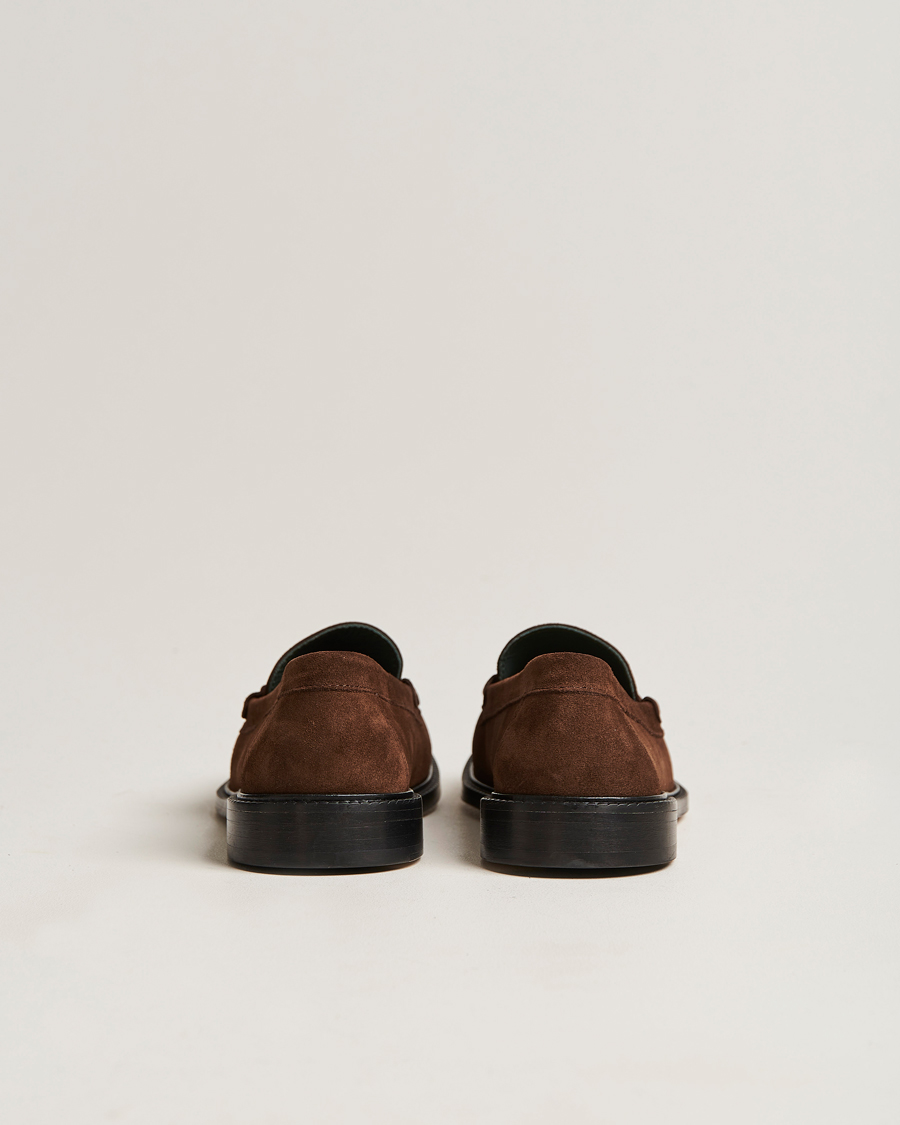 Mies | VINNY's Luxe Moccasin Loafer Dark Brown Suede | VINNY's | Luxe Moccasin Loafer Dark Brown Suede