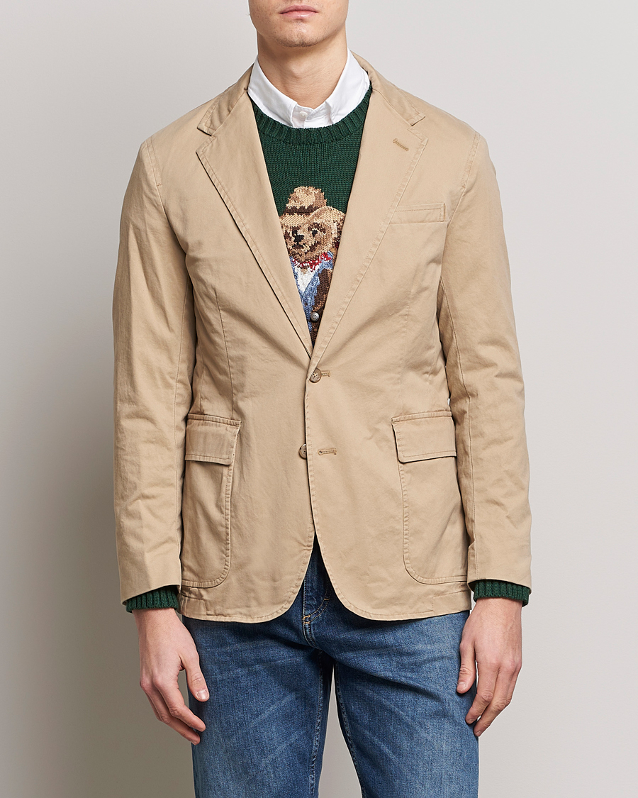Mies | Puuvillaiset pikkutakit | Polo Ralph Lauren | Cotton Stretch Sportcoat Monument Tan