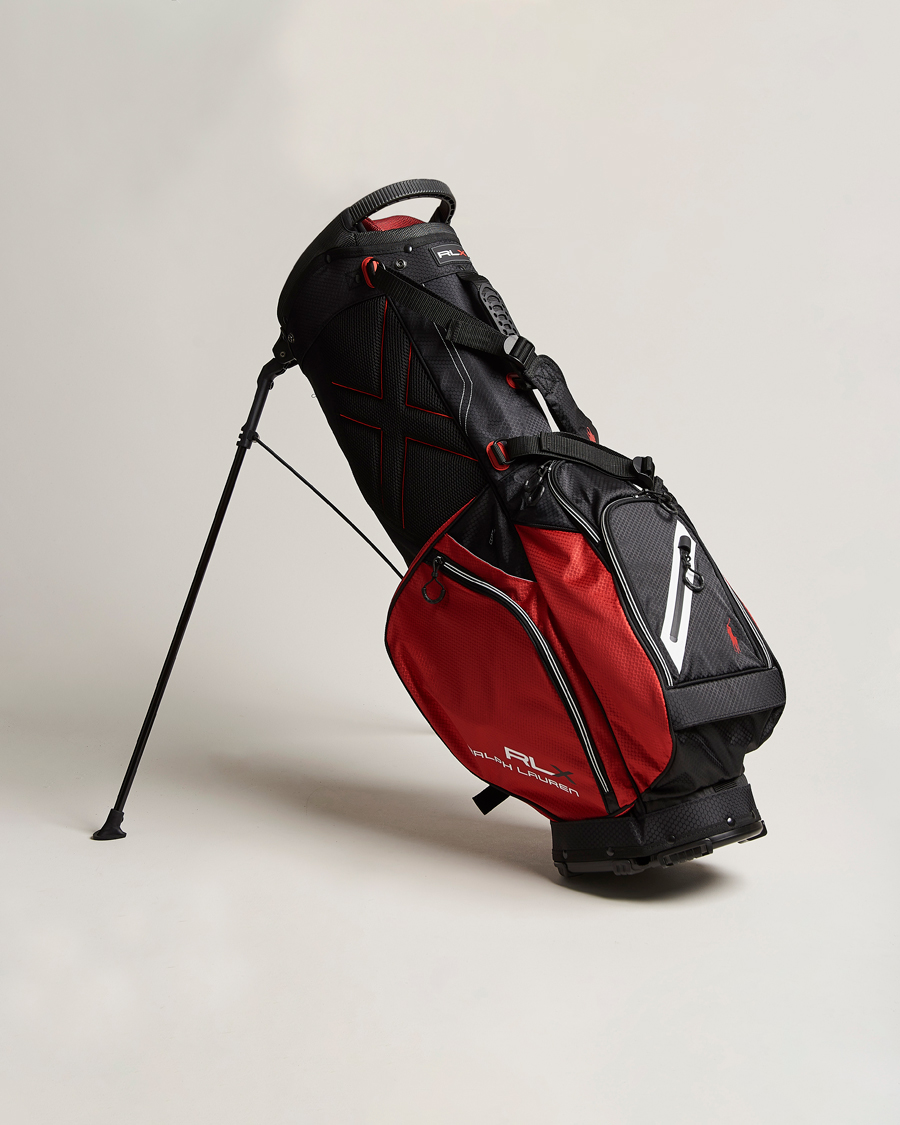 Mies | RLX Ralph Lauren Stand Golf Bag Black/Red | RLX Ralph Lauren | Stand Golf Bag Black/Red