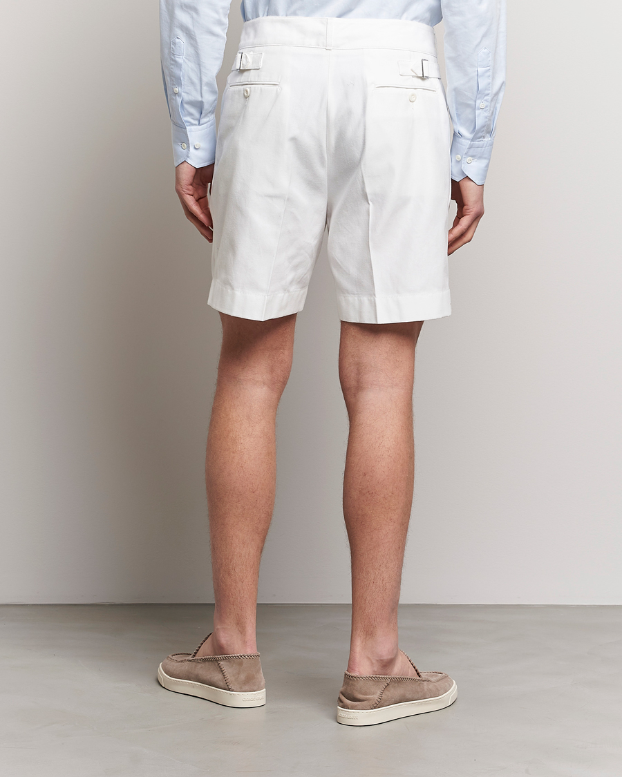 Mies | Shortsit | Ralph Lauren Purple Label | High Waist Linen Shorts Ivory