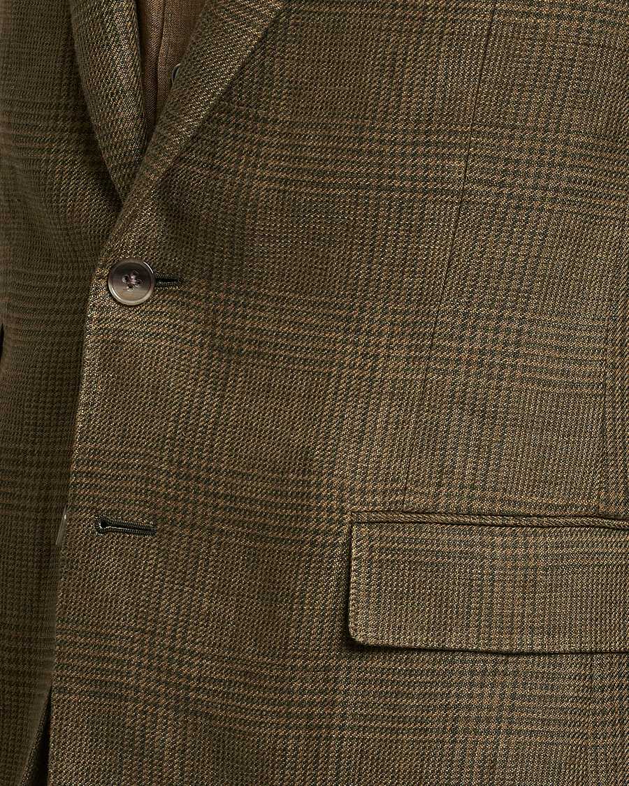 Mies | Takit | Ralph Lauren Purple Label | Herringbone Wool Jacket Sage Green