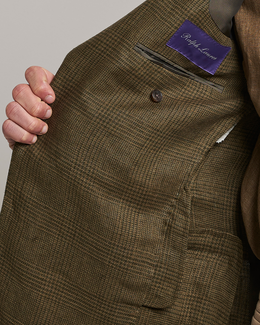 Mies | Takit | Ralph Lauren Purple Label | Herringbone Wool Jacket Sage Green