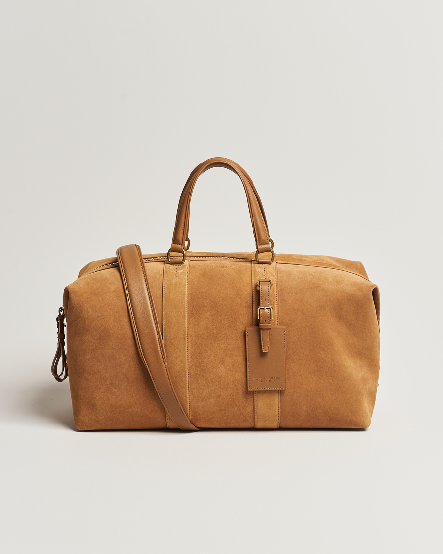 Mies | Ralph Lauren Purple Label Large Suede Duffelbag Fawn | Ralph Lauren Purple Label | Large Suede Duffelbag Fawn