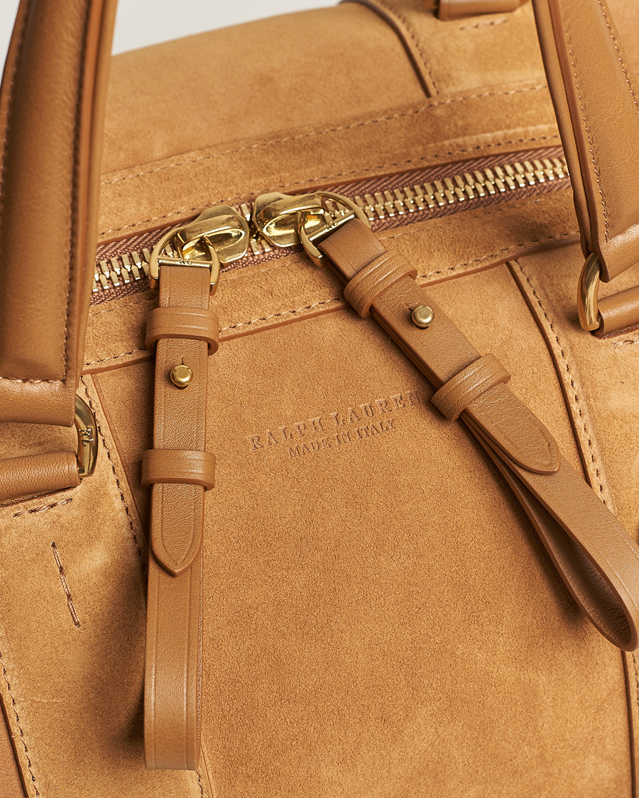 Mies | Ralph Lauren Purple Label Large Suede Duffelbag Fawn | Ralph Lauren Purple Label | Large Suede Duffelbag Fawn