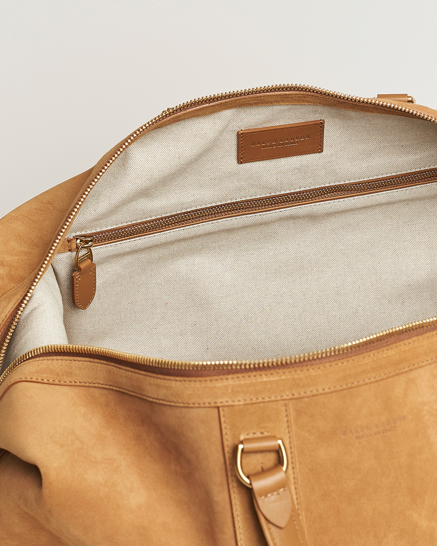 Mies | Ralph Lauren Purple Label Large Suede Duffelbag Fawn | Ralph Lauren Purple Label | Large Suede Duffelbag Fawn