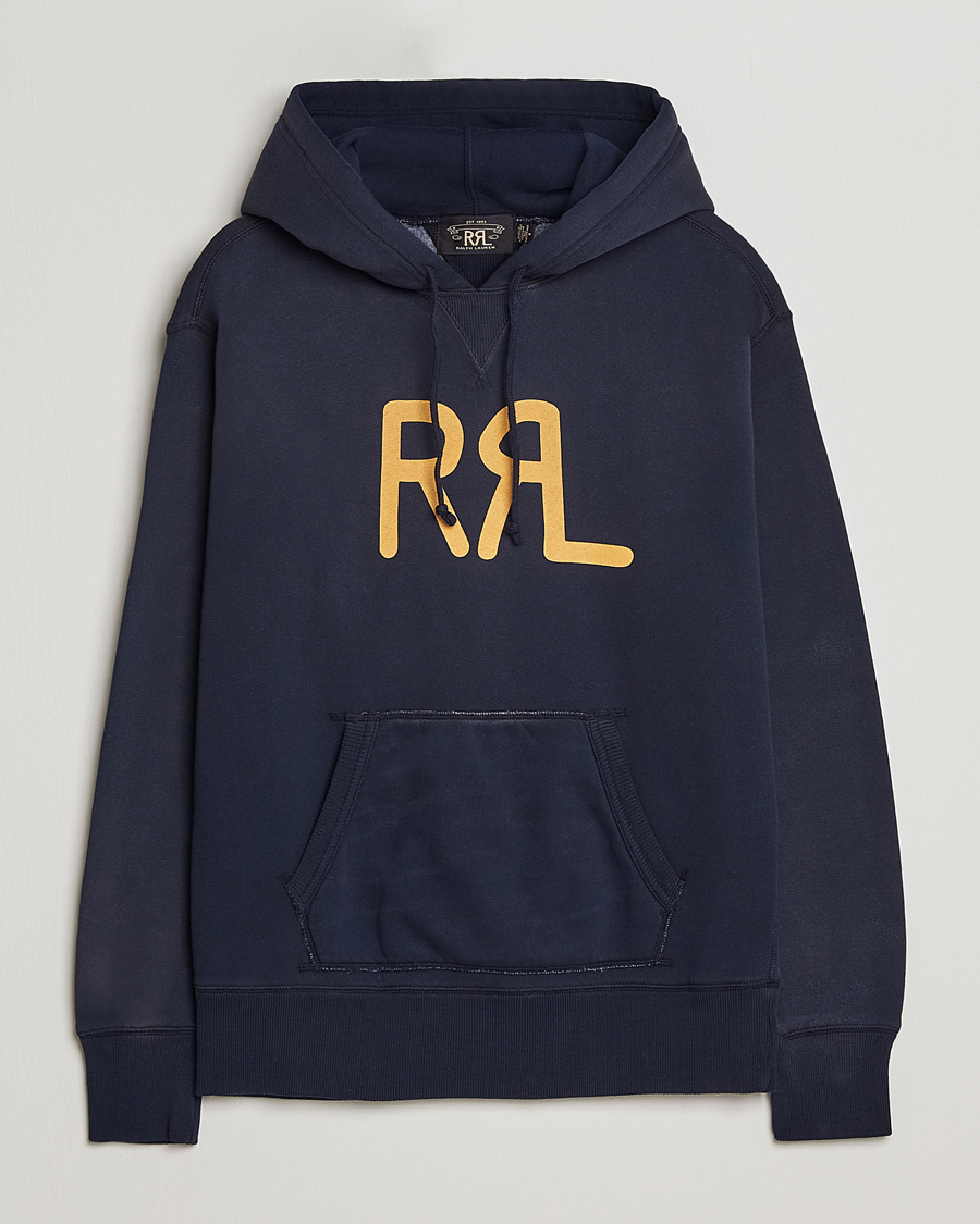 Mies | Puserot | RRL | Hooded Pullover Faded Navy