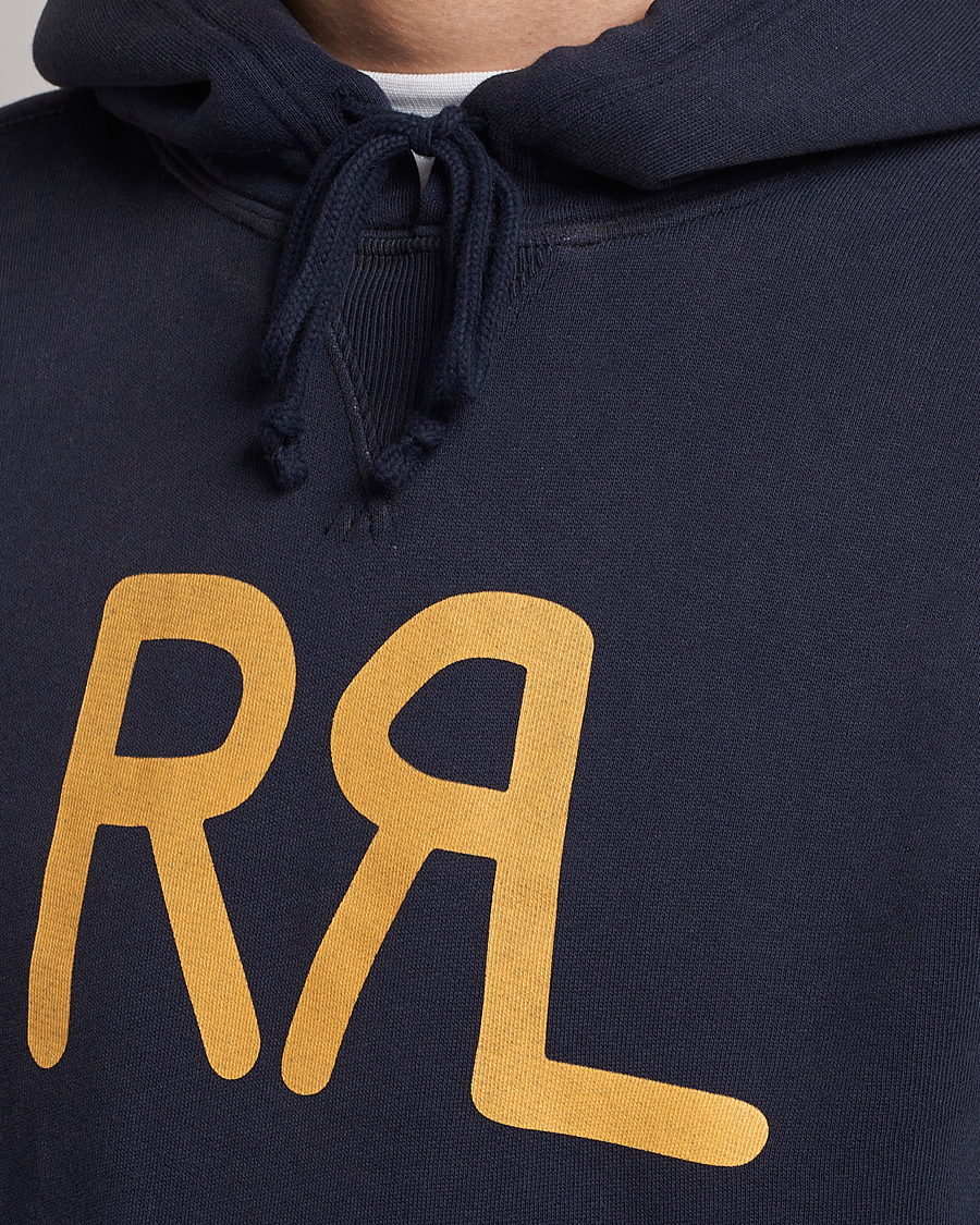 Mies | Puserot | RRL | Hooded Pullover Faded Navy