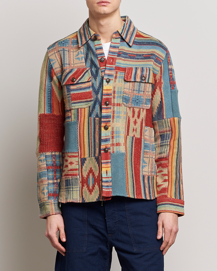 Mies | RRL | RRL | Limited Patchwork Workshirt Red Multi