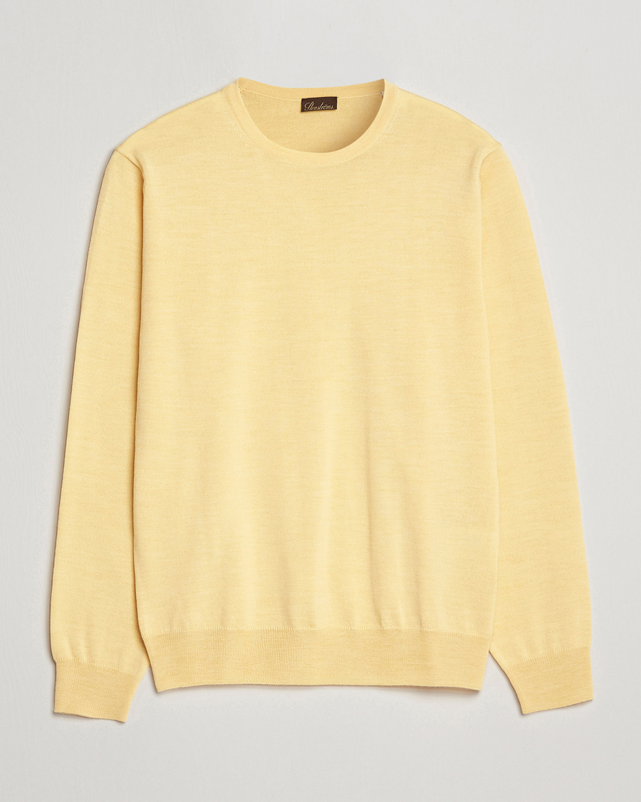 Mies | Puserot | Stenströms | Merino Crew Neck Yellow