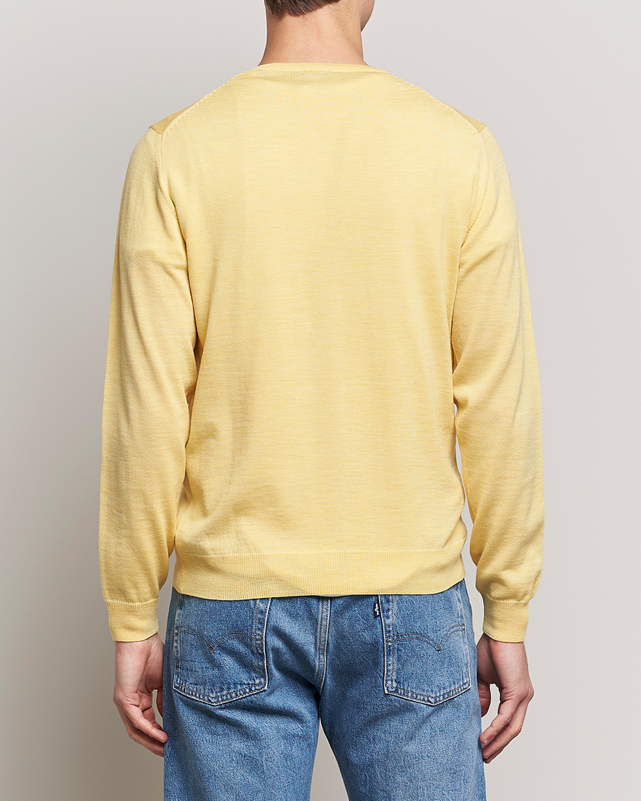Mies | Puserot | Stenströms | Merino Crew Neck Yellow