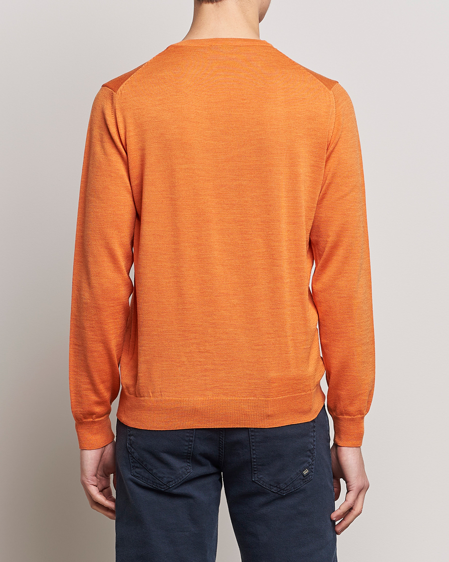 Mies | Puserot | Stenströms | Merino Crew Neck Orange