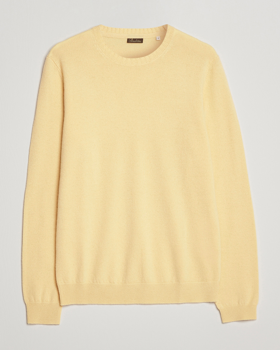 Mies | Puserot | Stenströms | Cashmere Crew Neck Yellow