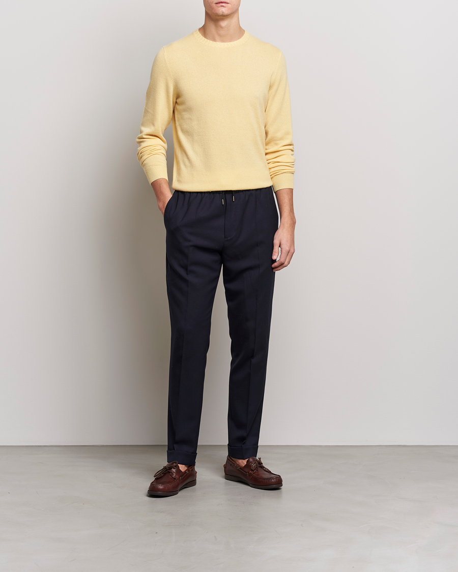 Mies | Puserot | Stenströms | Cashmere Crew Neck Yellow