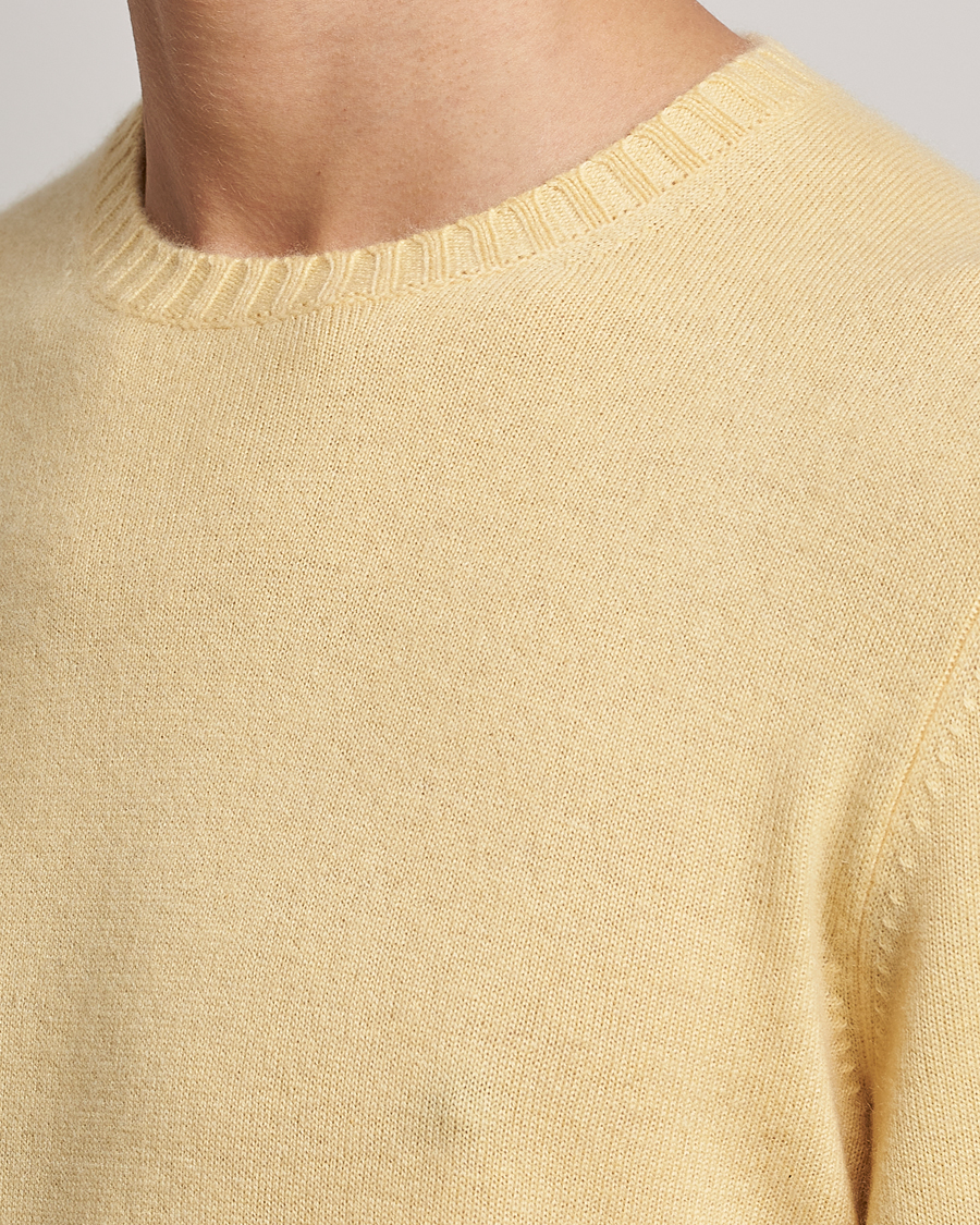 Mies | Puserot | Stenströms | Cashmere Crew Neck Yellow