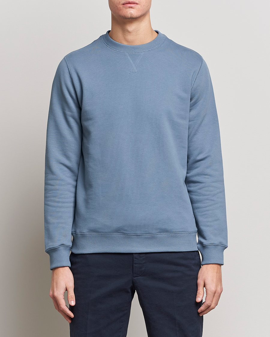 Mies | Alennusmyynti vaatteet | Stenströms | Cotton Collage Crew Neck Blue