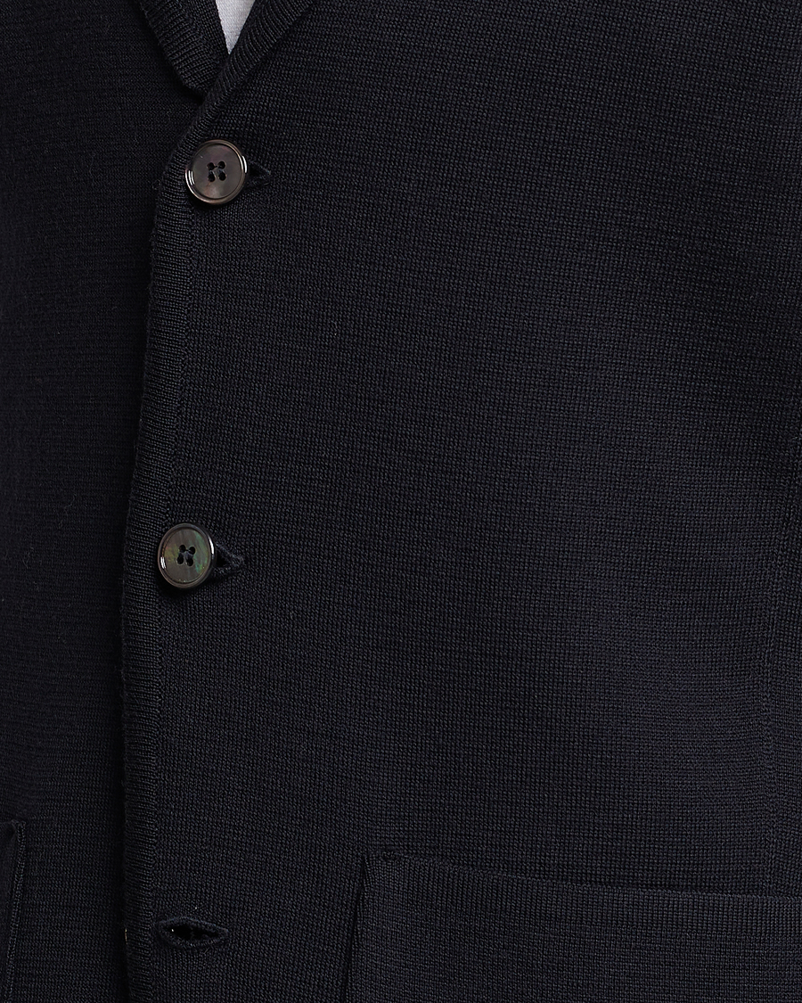 Mies | Pikkutakit | Stenströms | Milano Knitted Merino Blazer Navy