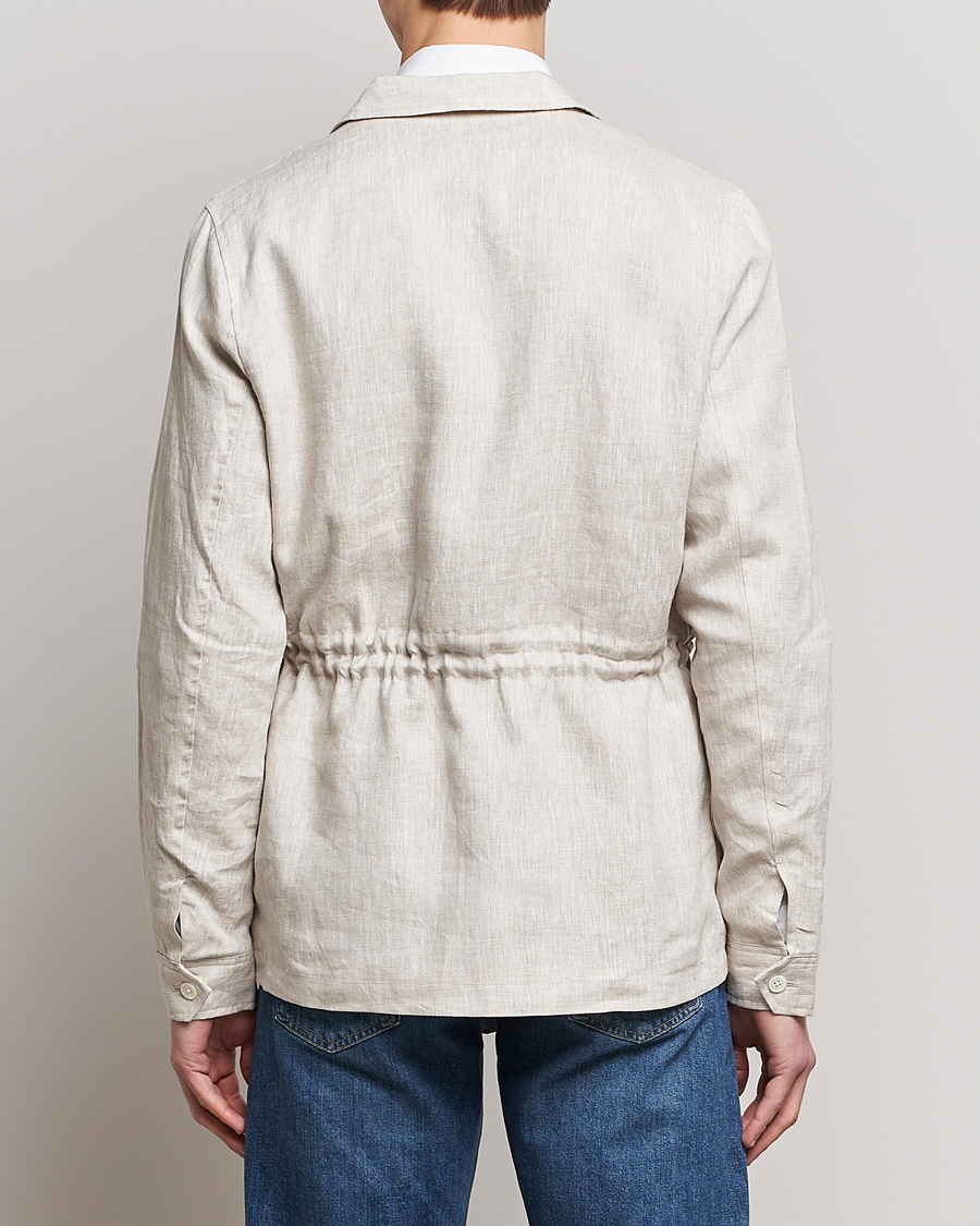 Mies | Takit | Stenströms | Linen Field Jacket Beige