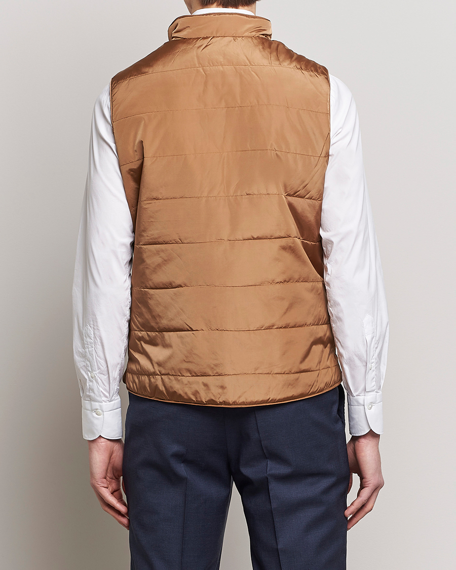 Mies | Ulkoliivit | Stenströms | Padded Nylon Vest Brown