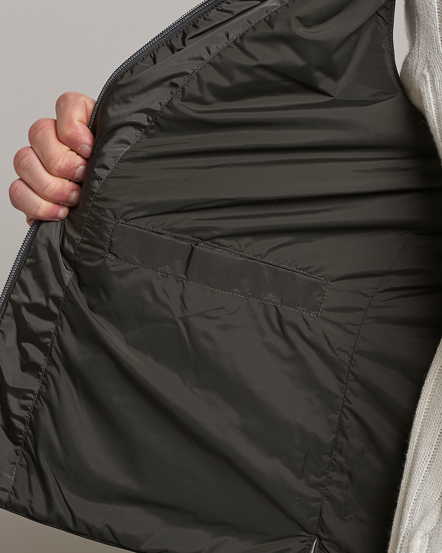 Mies | Ulkoliivit | Stenströms | Padded Nylon Vest Dark Green