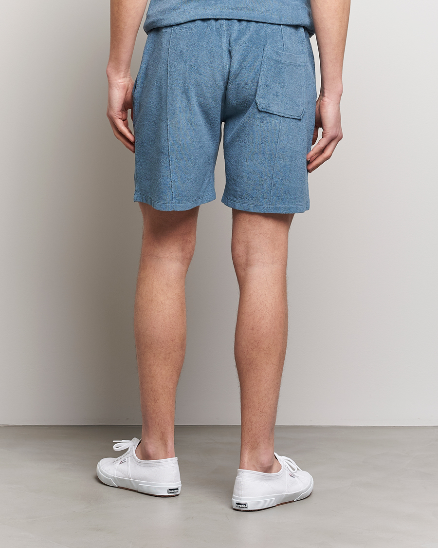 Mies | Shortsit | Stenströms | Terry Cotton Shorts Petrol Blue