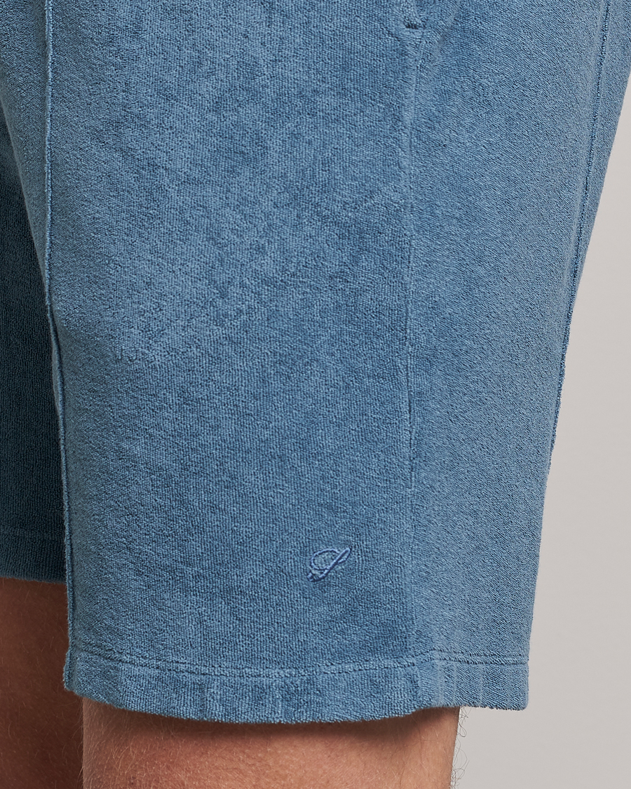 Mies | Shortsit | Stenströms | Terry Cotton Shorts Petrol Blue