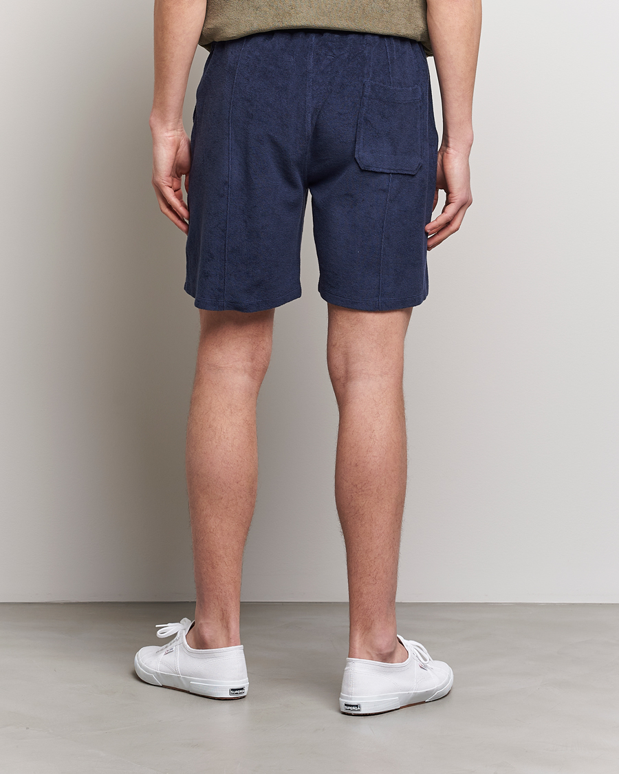 Mies | Shortsit | Stenströms | Terry Cotton Shorts Navy