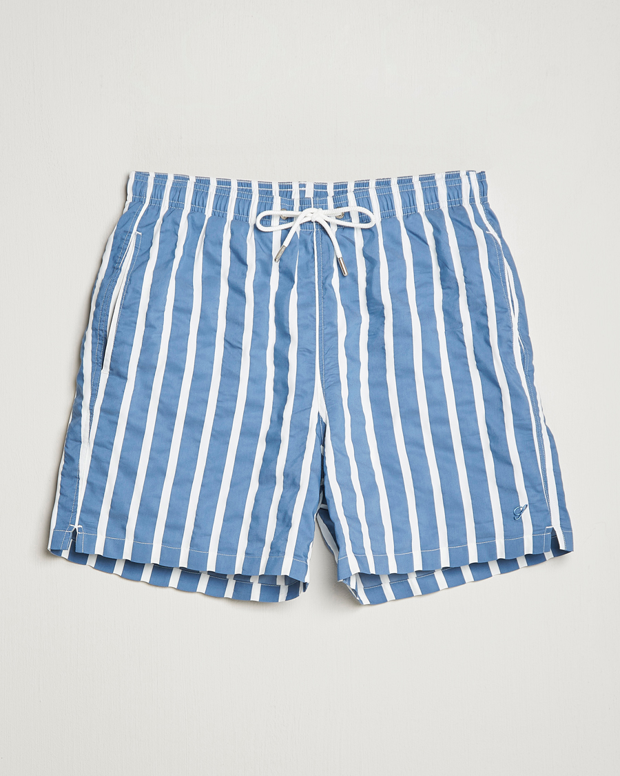 Mies | Uimahousut | Stenströms | Riviera Bold Striped Swim Shorts Blue