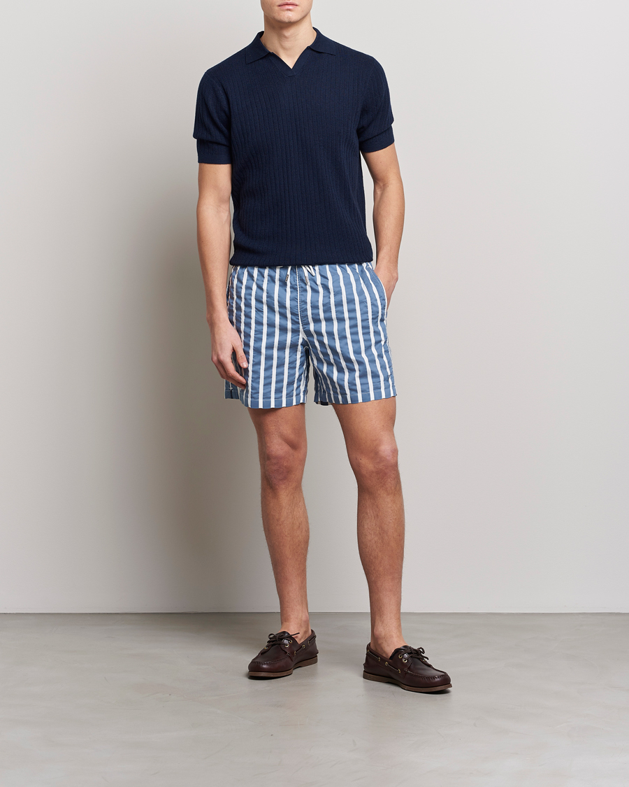 Mies | Uimahousut | Stenströms | Riviera Bold Striped Swim Shorts Blue