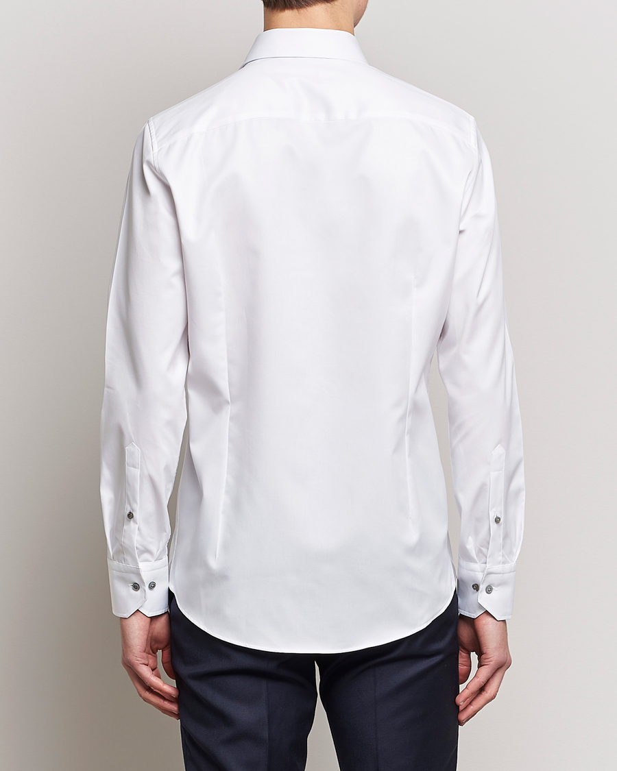 Mies | Kauluspaidat | Stenströms | Slimline Cut Away Contrast Shirt White