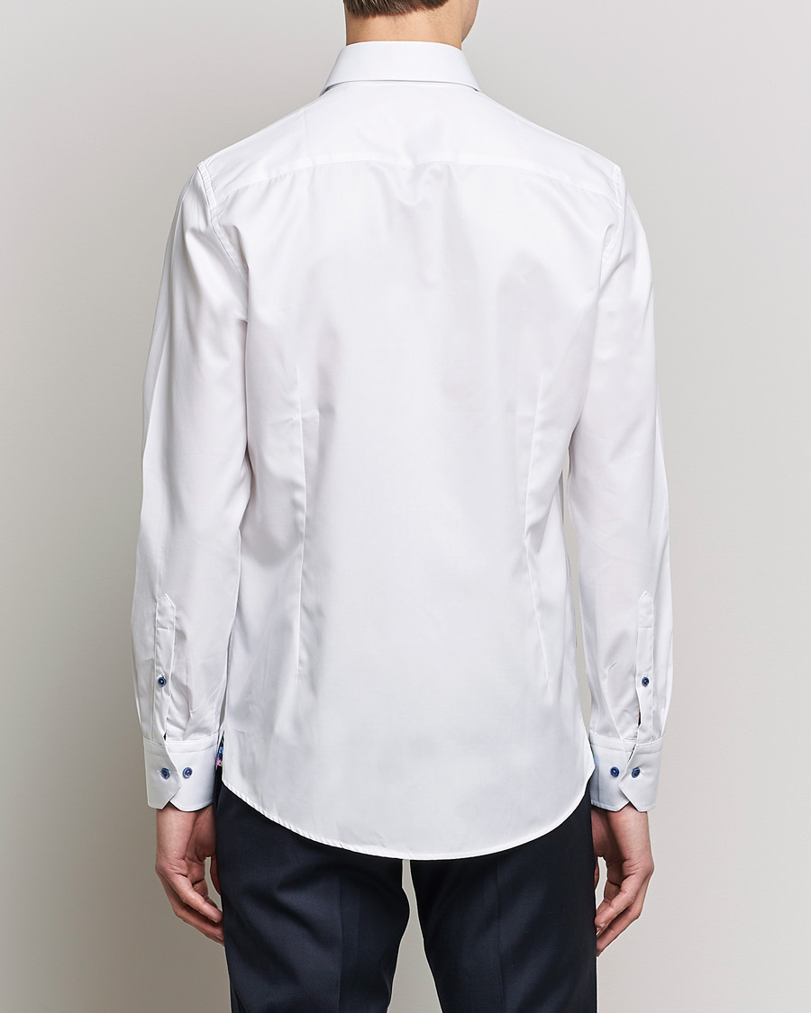 Mies | Kauluspaidat | Stenströms | Slimline Cut Away Contrast Shirt White