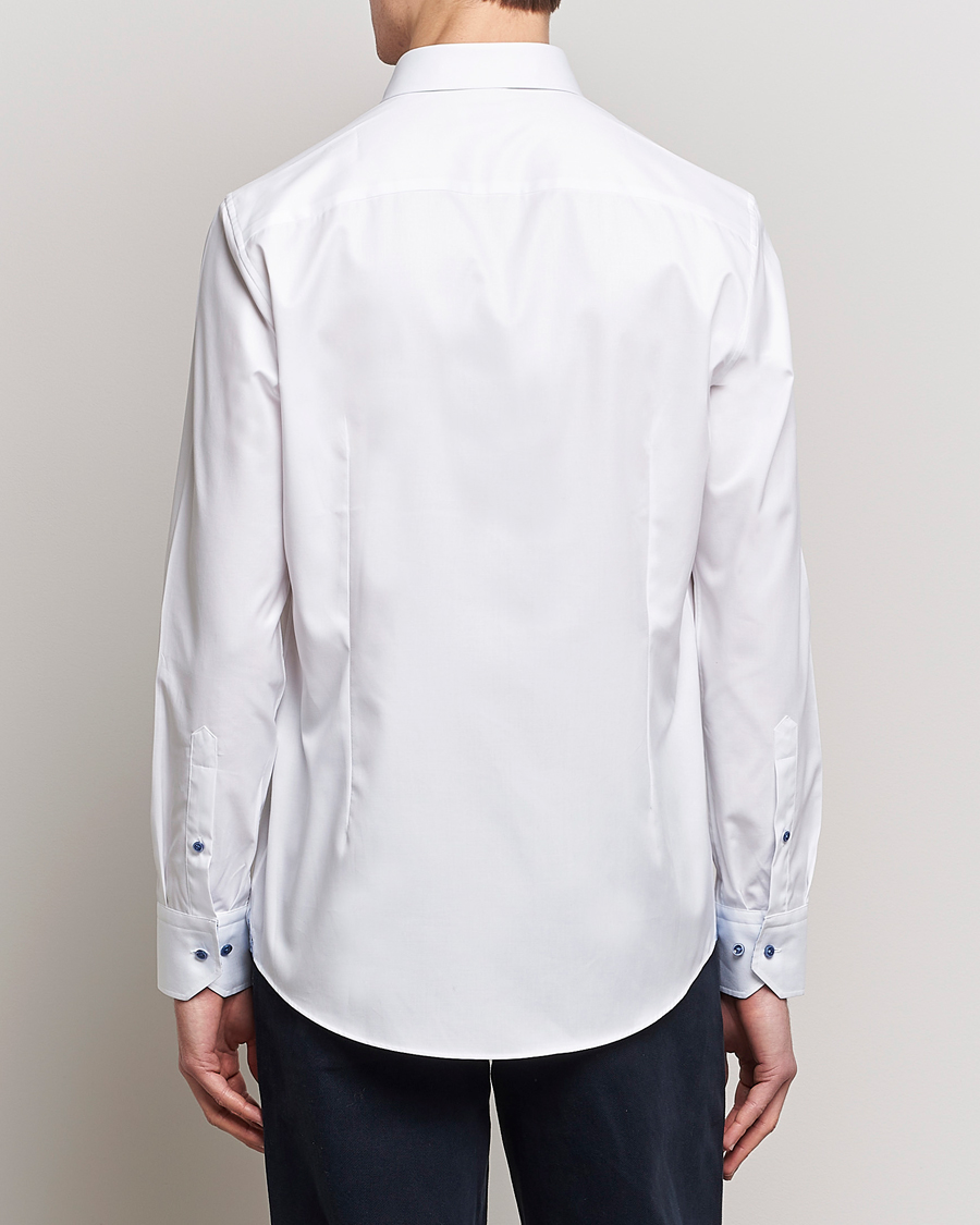Mies | Kauluspaidat | Stenströms | Slimline Cut Away Contrast Shirt White