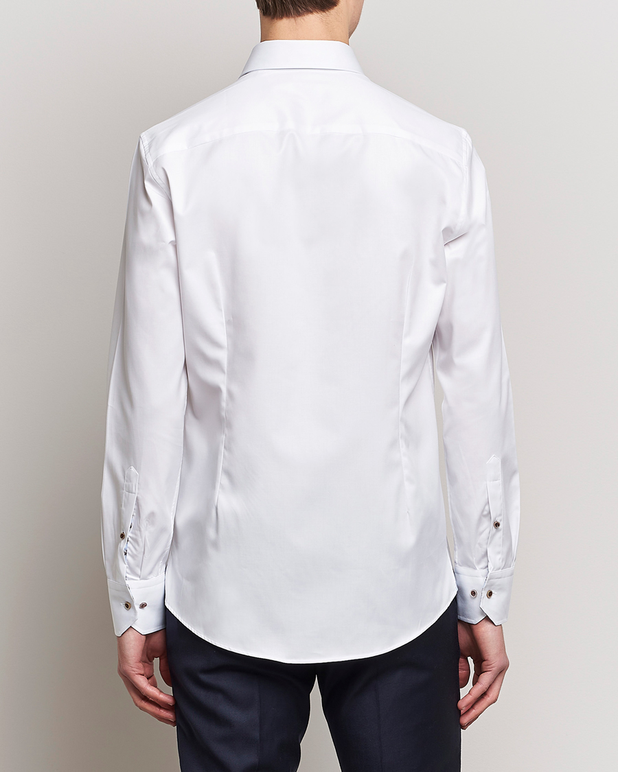 Mies | Kauluspaidat | Stenströms | Slimline Cut Away Contrast Shirt White