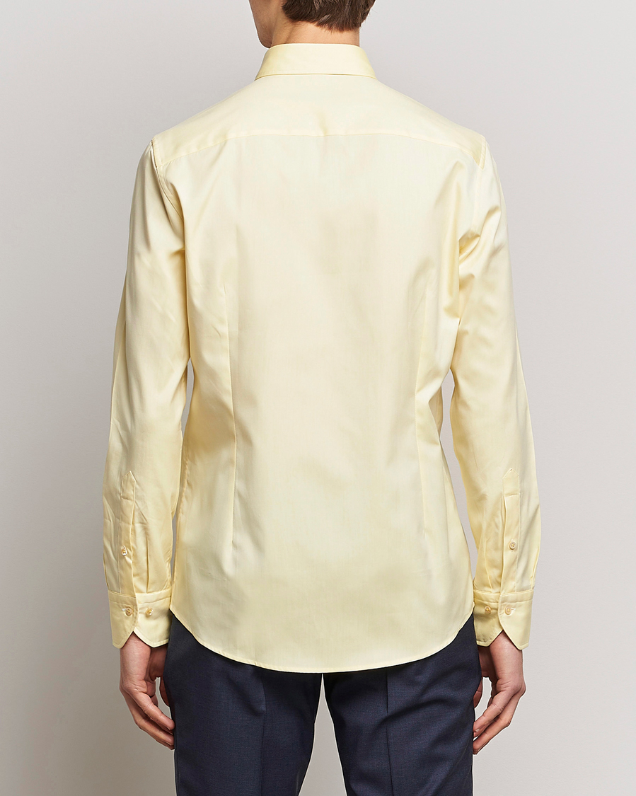 Mies | Kauluspaidat | Stenströms | Slimline Button Down Pinpoint Oxford Shirt Yellow