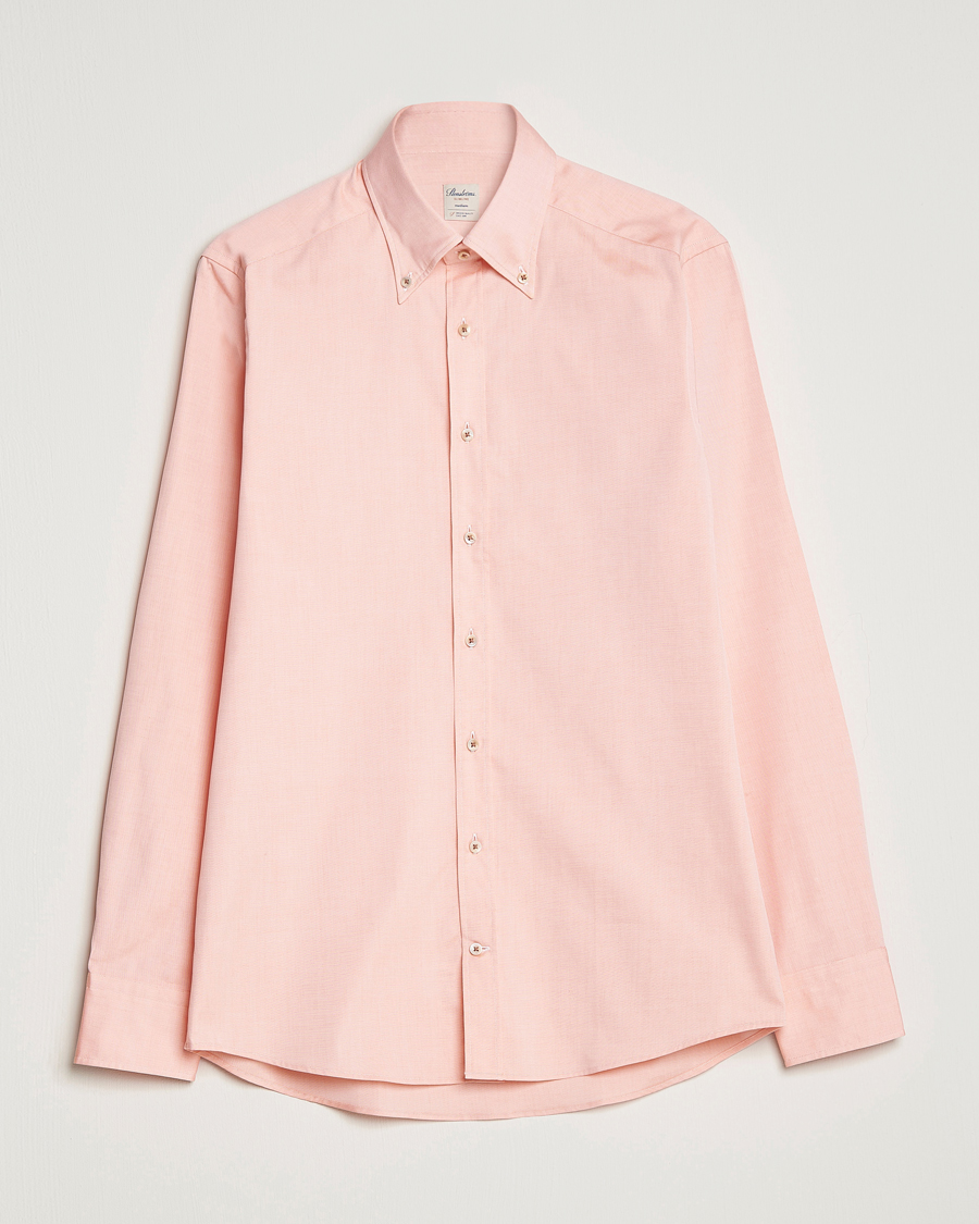 Mies | Kauluspaidat | Stenströms | Slimline Button Down Pinpoint Oxford Shirt Orange